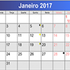 Calendário Fiscal de Janeiro 2017