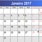 Calendário Fiscal de Janeiro 2017 Calendário Fiscal de Janeiro 2017